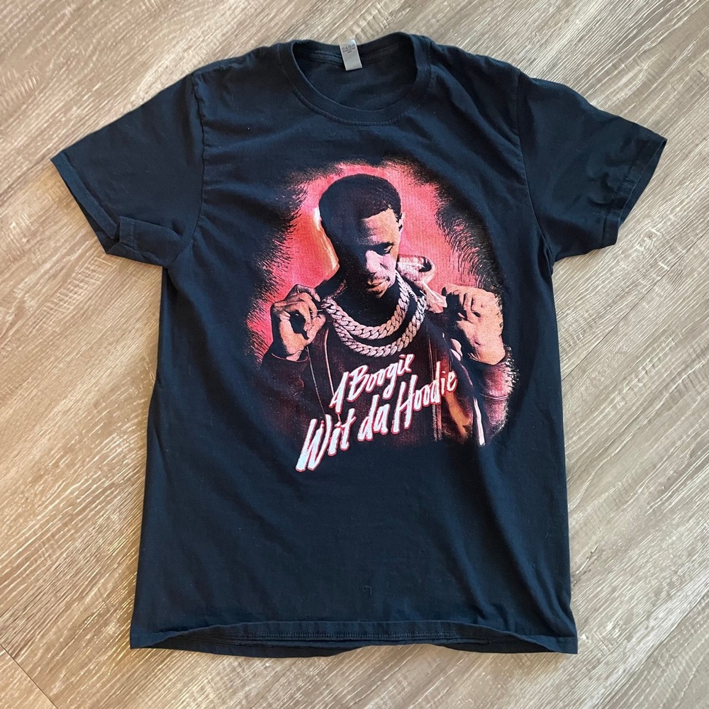 A Boogie Wit da Hoodie Mens T-Shirt Medium Black Cotton 2023 Tour Graphic Tee